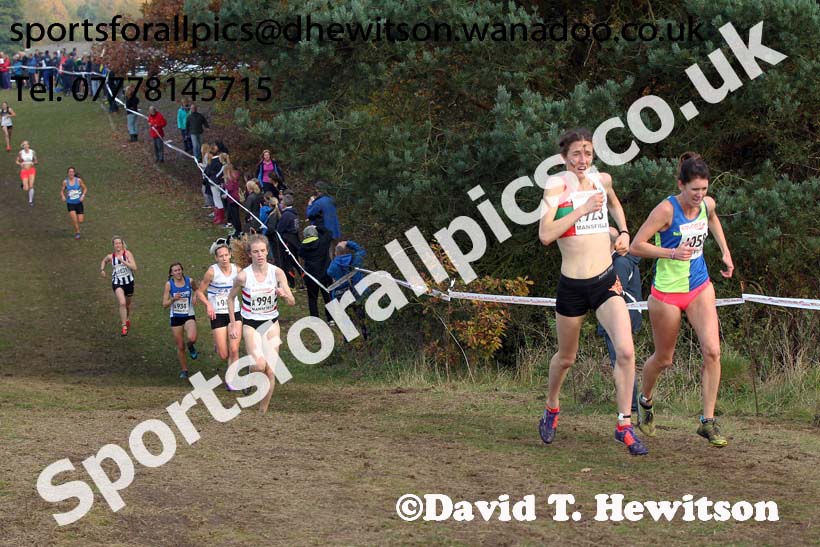 Senior women, National Cross Country Relays, Berry Park, Mansfield. Photo: David T. Hewitson/Sports for All Pics